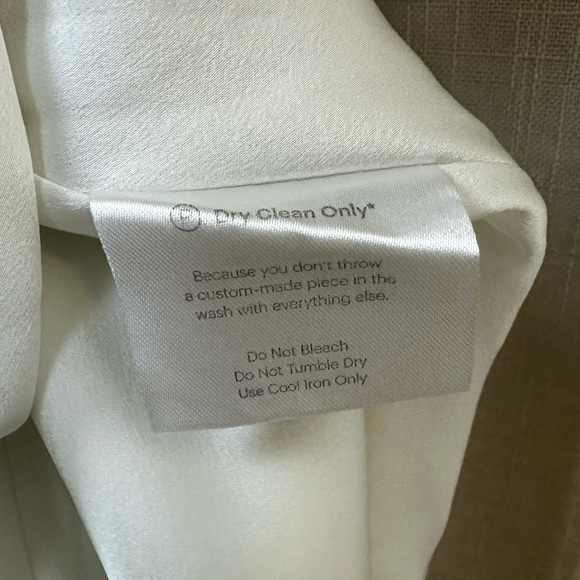 Fame & Partners Francois Drape Gown Maxi Dress in White Size 4 - Picture 12 of 15